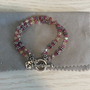 Elyse Ryan Alex Lemonade Stand two strand sterling silver bracelet🌸🦋